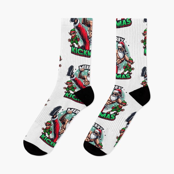 Item preview, Merry Kickmas - aesthetic christmas funny vibe designed and sold by GalaxyGraffiti.