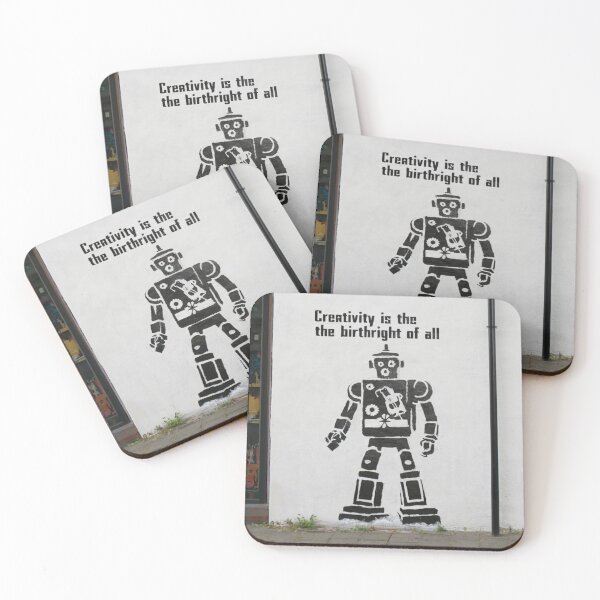 Item preview, Robot Stencil Graffiti designed and sold by Bomax121.