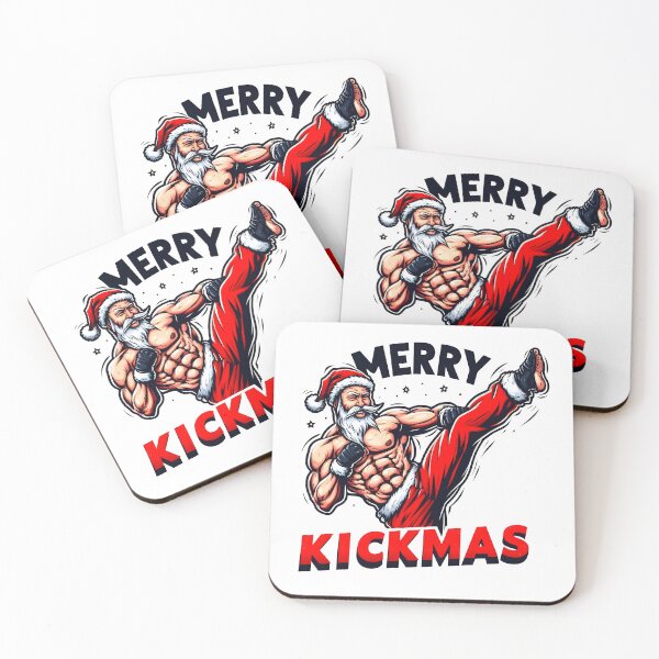 Item preview, Merry Kickmas - aesthetic christmas funny vibe designed and sold by GalaxyGraffiti.