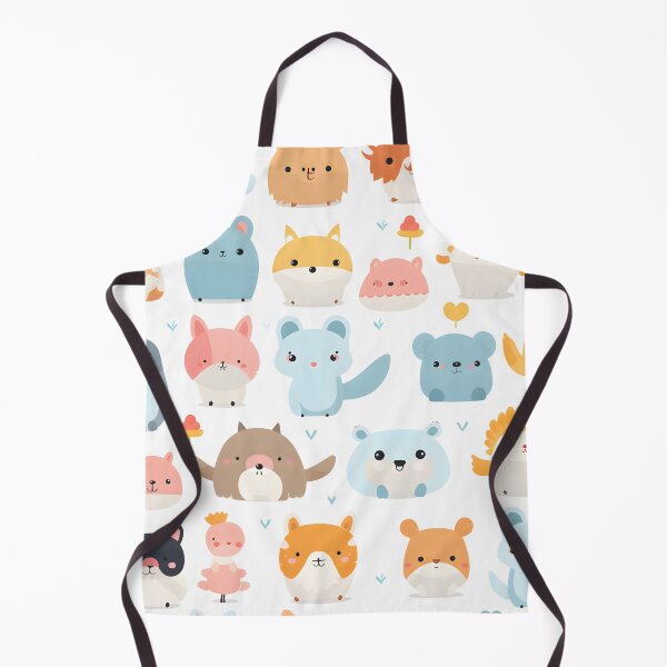 Item preview, Joyful Kawaii Creatures Pattern for Creative Spaces designed and sold by VectorPlace.
