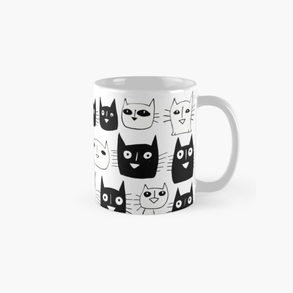 Item preview, Purr-fect Black and White Cats Pattern designed and sold by MAS-GDA.