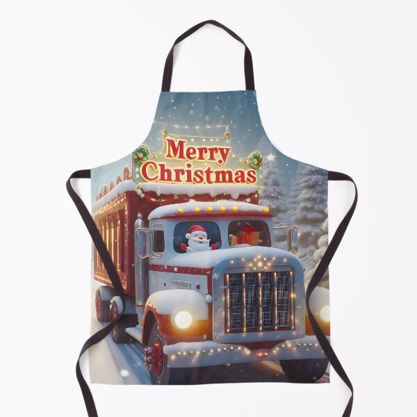 Item preview, Merry Christmas truck designed and sold by AI-Only Creations.