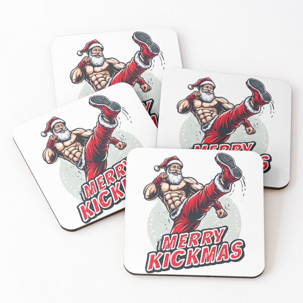 Item preview, Merry Kickmas - aesthetic christmas funny vibe designed and sold by GalaxyGraffiti.