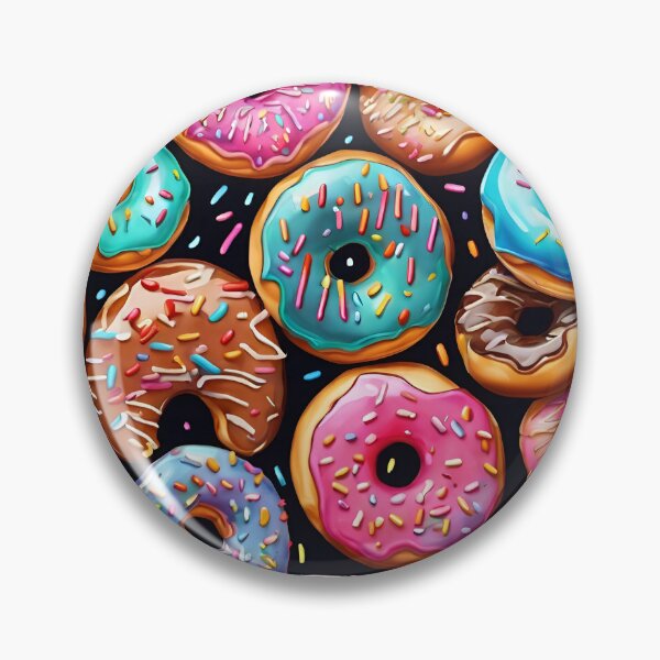 Item preview, Delicious Colorful Donut Pattern  designed and sold by DigiDreamyArt.