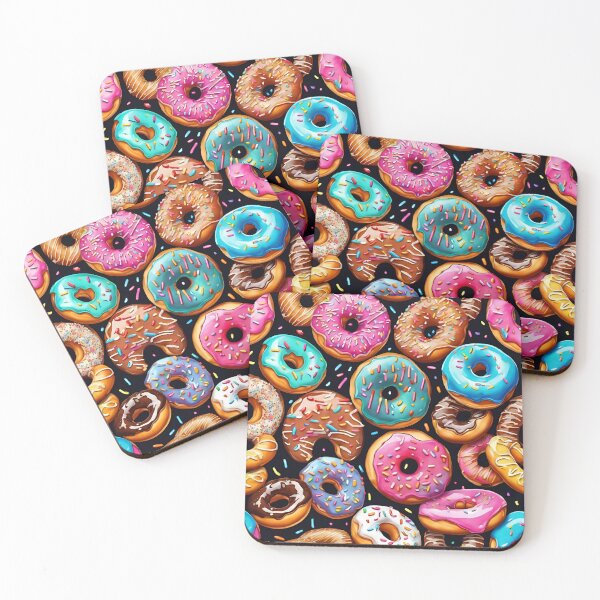 Item preview, Delicious Colorful Donut Pattern  designed and sold by DigiDreamyArt.
