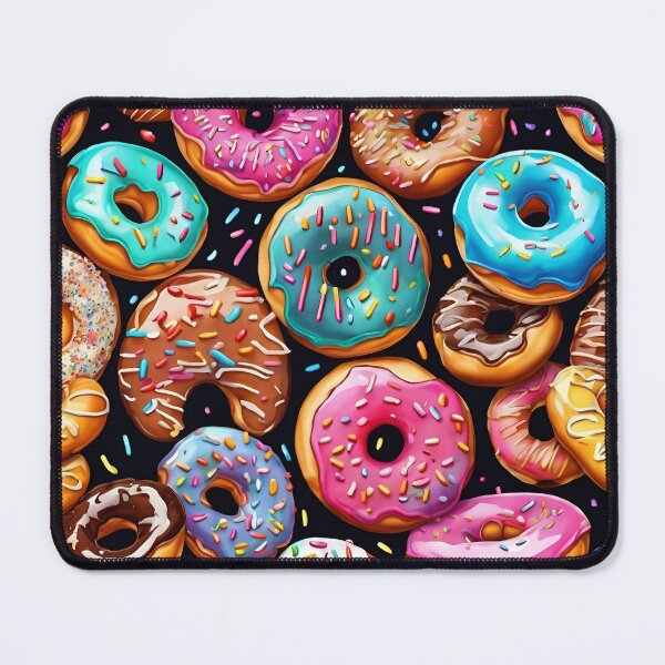 Item preview, Delicious Colorful Donut Pattern  designed and sold by DigiDreamyArt.