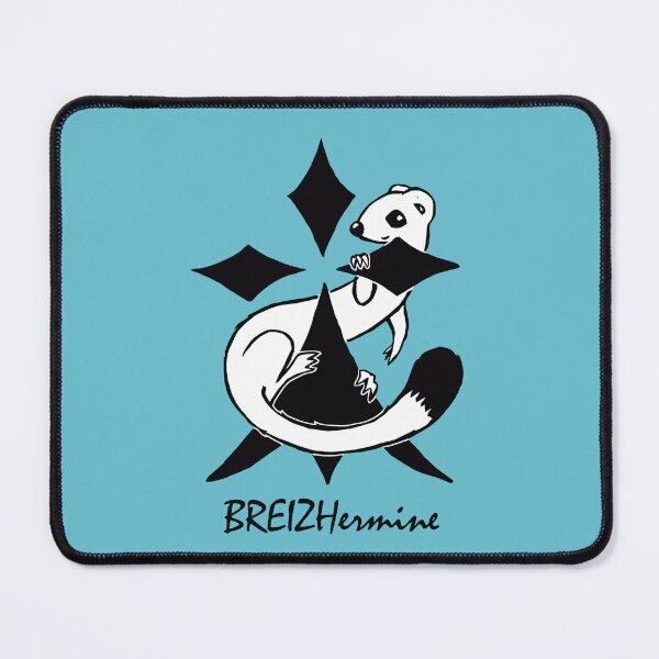 Item preview, Copy of Design Ermine on ermine sky blue background designed and sold by Artabbydesign.