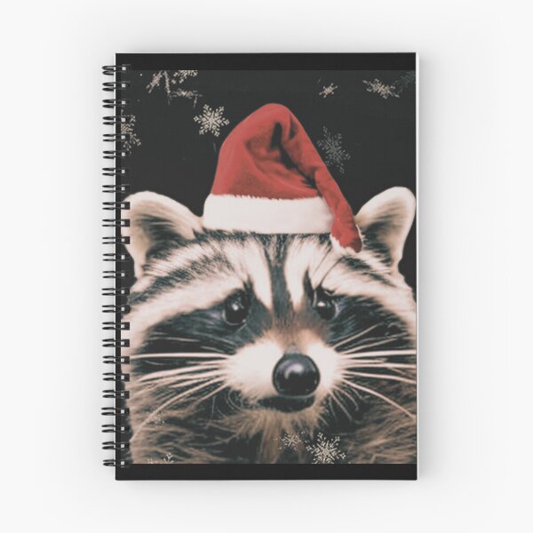 Item preview, Raccoon wearing Santa hat  designed and sold by MegsSD.