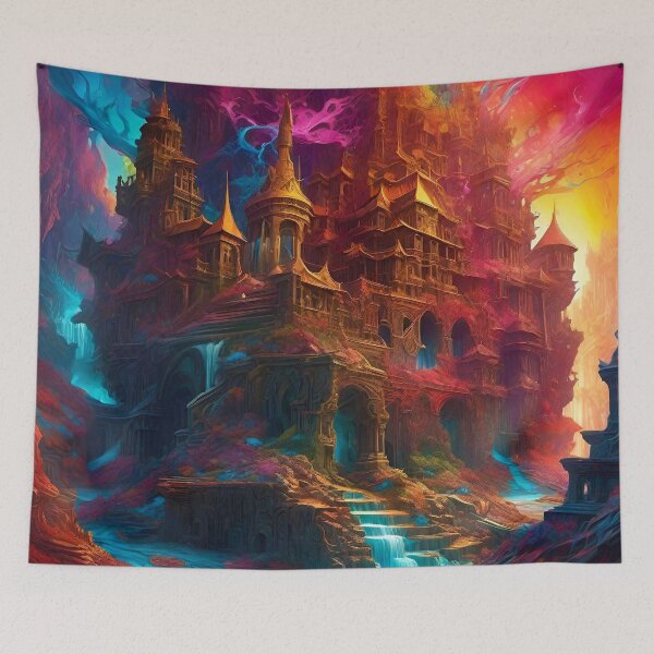 Item preview, Castle - Surreal Fantasy art concepts designed and sold by Delerat7.