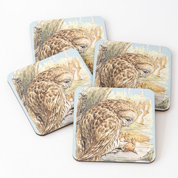 Item preview, Mr. Brown Pins Squirrel Nutkin Down - Beatrix Potter designed and sold by forgottenbeauty.