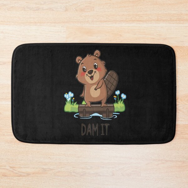 Item preview, Dam It - Cute Beaver Building a Dam designed and sold by Bradford Adams.