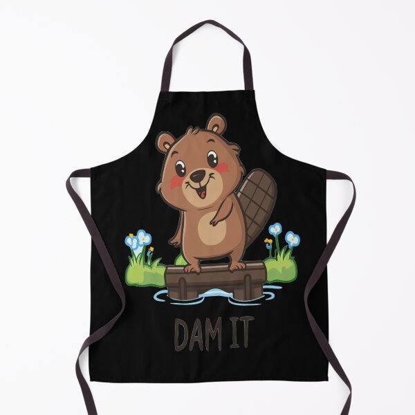 Item preview, Dam It - Cute Beaver Building a Dam designed and sold by Bradford Adams.