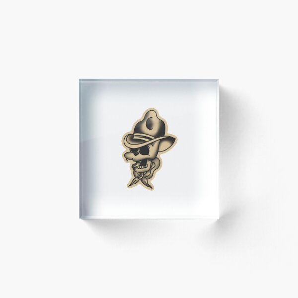 Item preview, Scratchy Cowboy Sticker  designed and sold by TMJ Design Co.