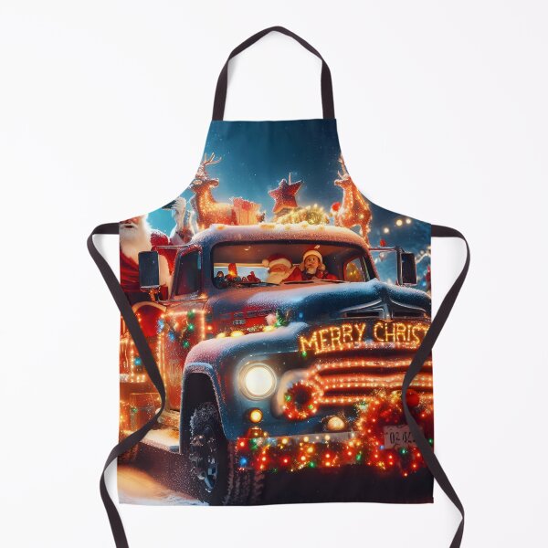 Item preview, Merry Christmas truck designed and sold by AI-Only Creations.