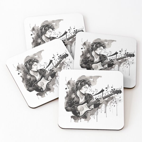 Item preview, Young Man Playing Guitar  designed and sold by vuslatmedia.