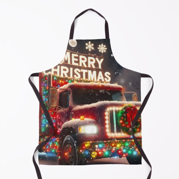 Item preview, Merry Christmas truck designed and sold by AI-Only Creations.