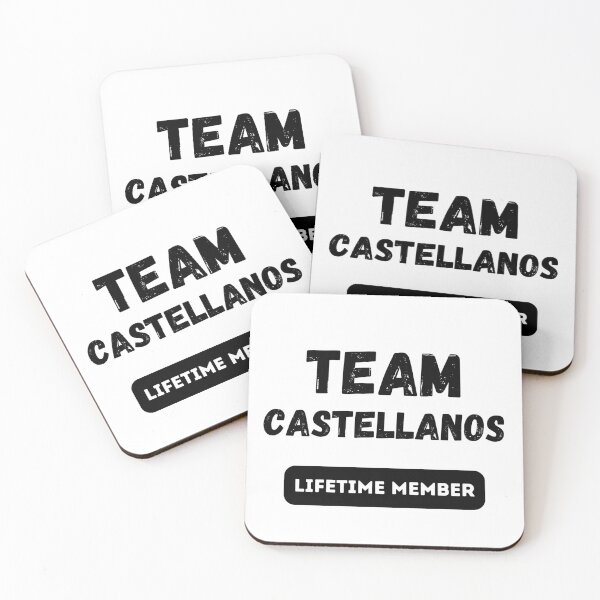 Vista previa del artículo con la obra «Regalo familiar de miembro vitalicio del equipo CASTELLANOS», diseñado y vendido por IssaraStudio.