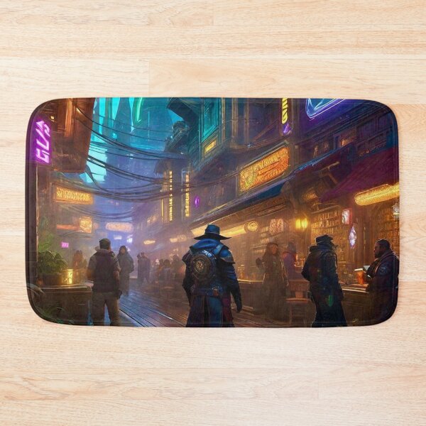 Item preview, Dinner in Lowtown Noodle Market - Cyber City Scene designed and sold by Delerat7.