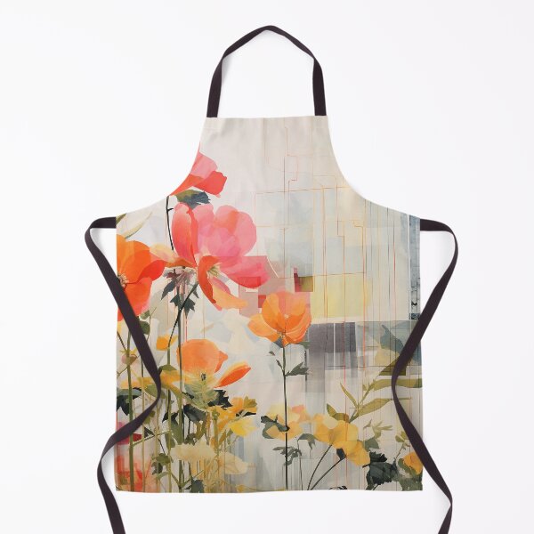 Item preview, Pastel Petals and Concrete Geometry - an Urban Botanic Abstraction designed and sold by Dazzling Studio Art.