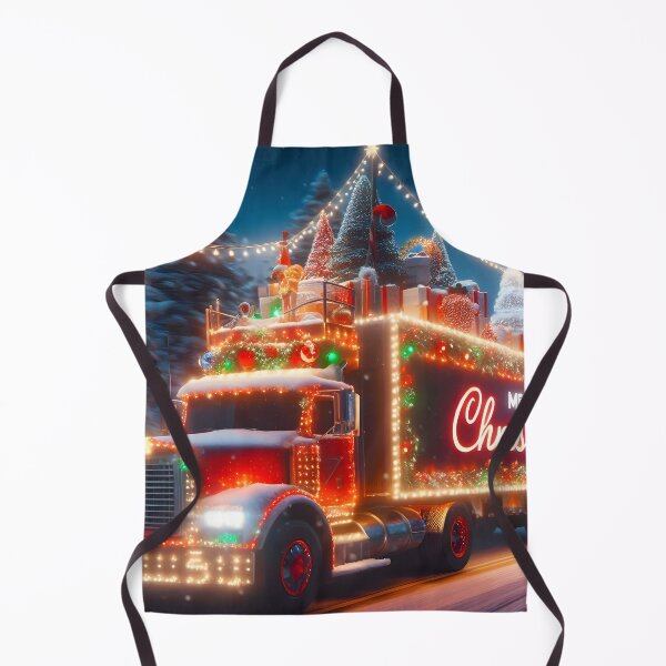 Item preview, Christmas truck designed and sold by AI-Only Creations.