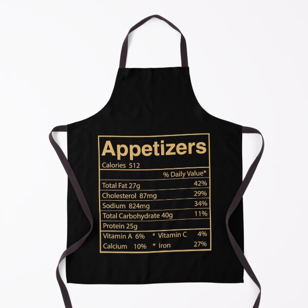 Item preview, Thanksgiving Christmas Funny Food Appetizers Nutritional Facts designed and sold by eyeONART.