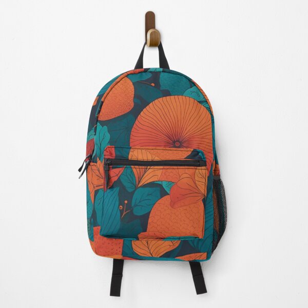 Item preview, Florals pattern high contrast orange and green designed and sold by Liz Loasby.