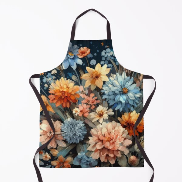 Artikelvorschau, Blue Floral Watercolor Art entworfen und verkauft von tipitoes.