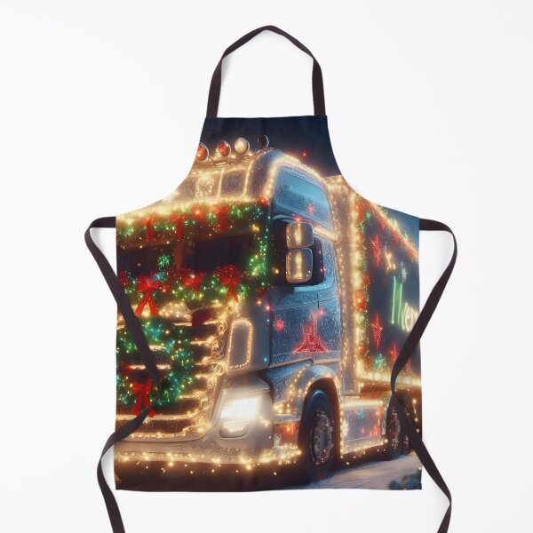 Item preview, Merry Christmas truck designed and sold by AI-Only Creations.
