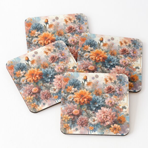 Item preview, Colorful Watercolor Flowers designed and sold by tipitoes.