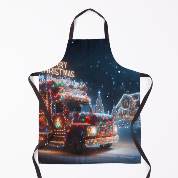 Item preview, Merry Christmas truck designed and sold by AI-Only Creations.