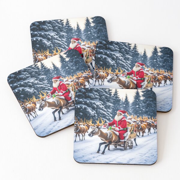 Item preview, Santa Claus Training His Deers designed and sold by OliDesigns.