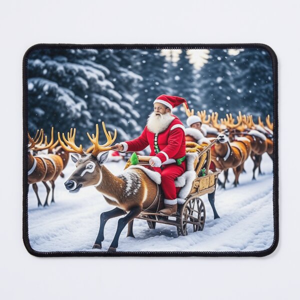 Item preview, Santa Claus Training His Deers designed and sold by OliDesigns.