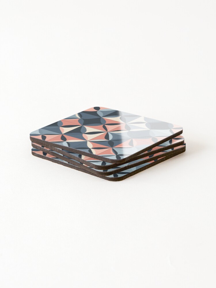Thumbnail 4 of 5, Coasters (Set of 4), Inlay Style Pattern designed and sold by SideSignal.