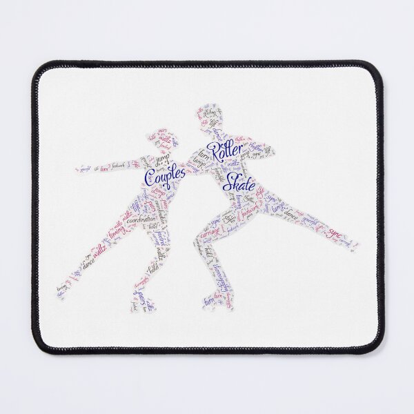 Item preview, Couples Roller Skating for Lighter Backgrounds designed and sold by WordsYouLove.