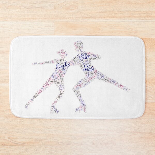 Item preview, Couples Roller Skating for Lighter Backgrounds designed and sold by WordsYouLove.