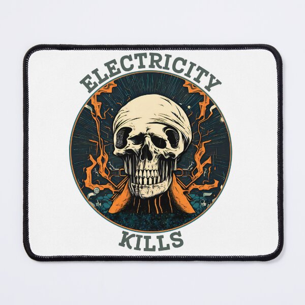 Item preview, Electricity kills warning designed and sold by signenordic.