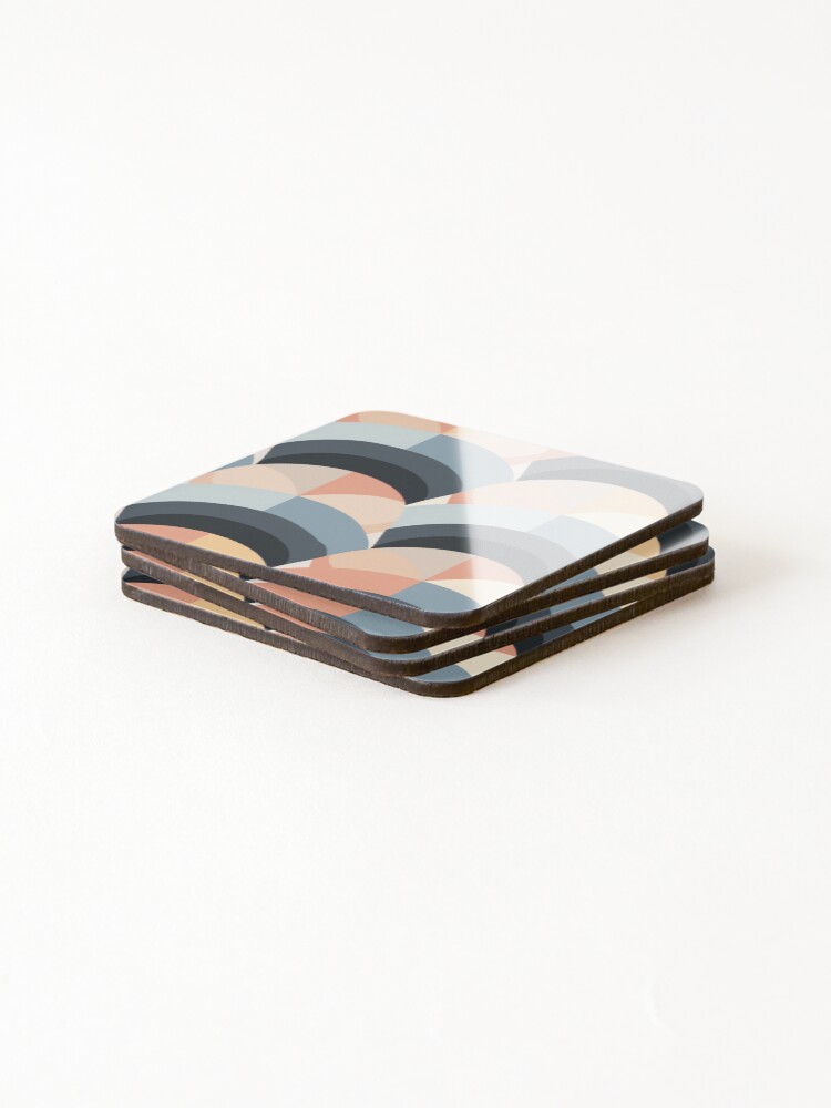 Thumbnail 4 of 5, Coasters (Set of 4), Inlay Style Pattern designed and sold by SideSignal.