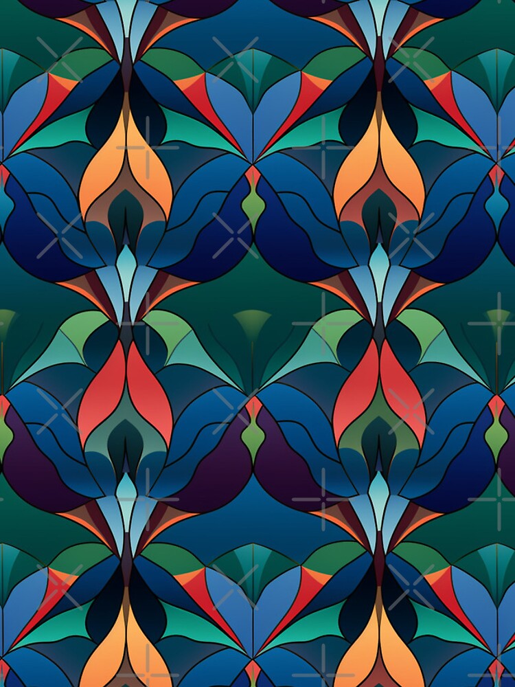 Thumbnail 4 of 4, iPhone Case, Inlay Style Pattern designed and sold by SideSignal.