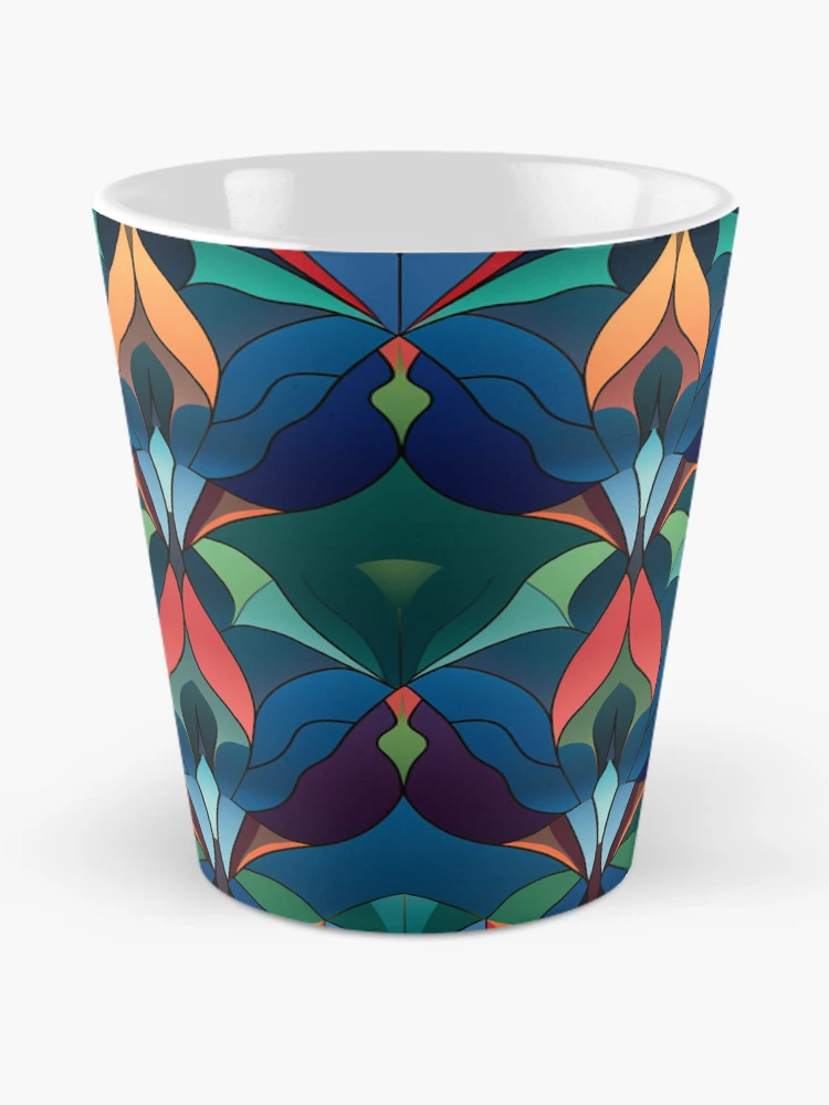 Thumbnail 2 of 4, Coffee Mug, Inlay Style Pattern designed and sold by SideSignal.