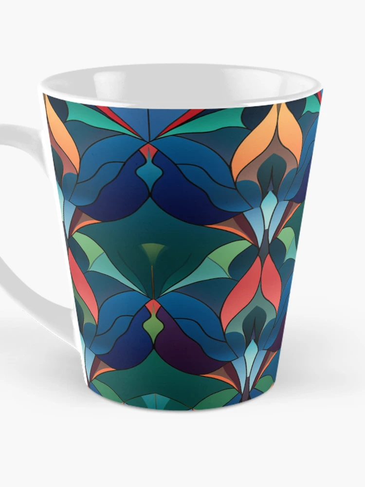 Thumbnail 3 of 4, Coffee Mug, Inlay Style Pattern designed and sold by SideSignal.