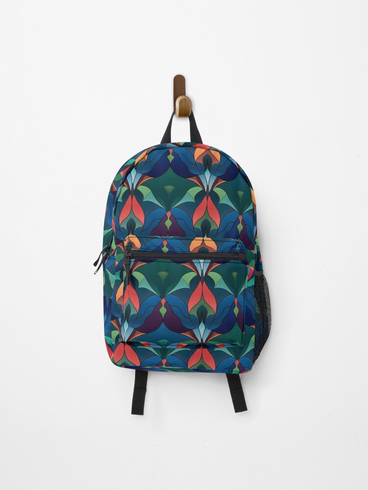 Thumbnail 1 of 3, Backpack, Inlay Style Pattern designed and sold by SideSignal.