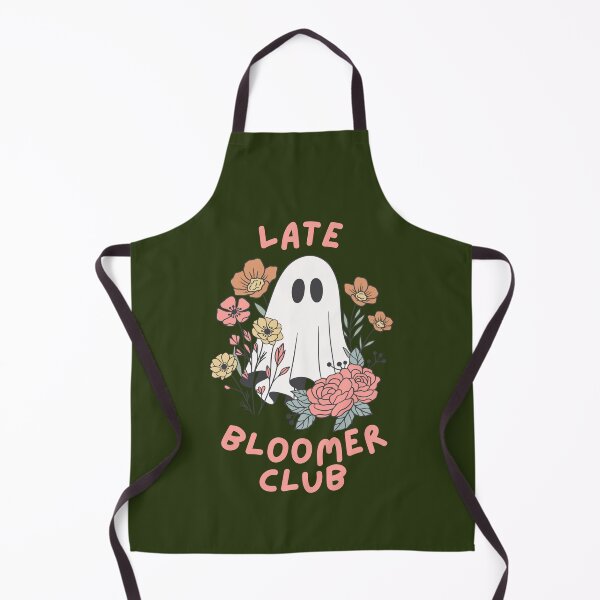 Item preview, Late Bloomer club cute sheet ghost with flowers designed and sold by Alyn8.