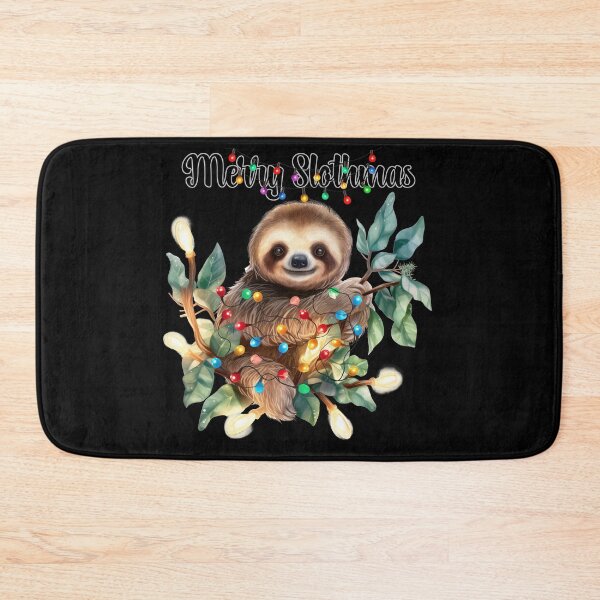 Item preview, Merry Slothmas,Christmas Sloth with Christmas Lights designed and sold by BotunPeony.