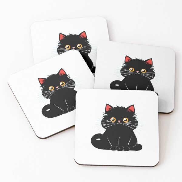 Item preview,  Black cat fluff around and find out funny designed and sold by medbouk1.
