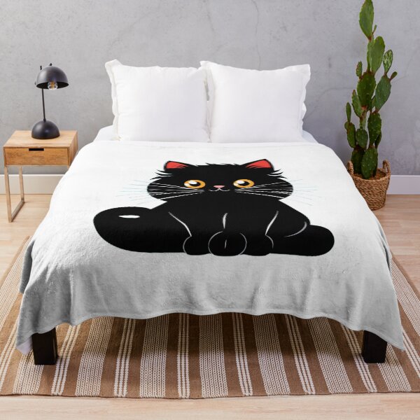 Item preview,  Black cat fluff around and find out funny designed and sold by medbouk1.