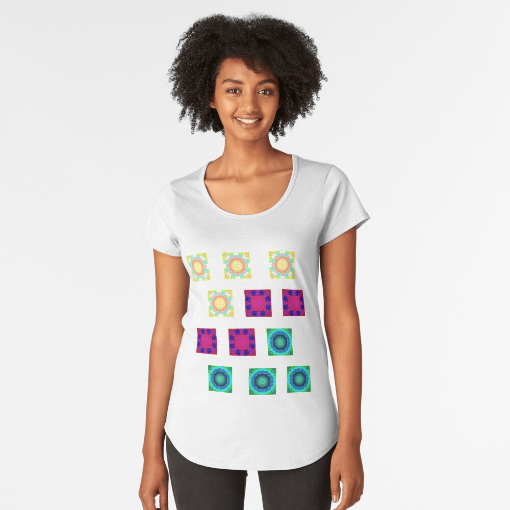 Aperçu de l'œuvre T-shirt premium échancré créée et vendue par KPWU.
