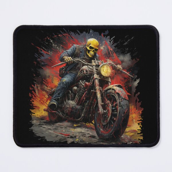 Item preview, Apocalyptic Biker: skeleton on a Motorcycle designed and sold by GrungeGarage.