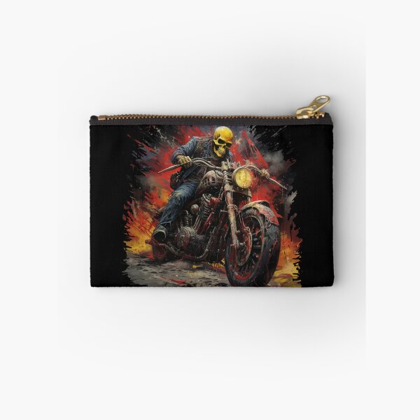 Item preview, Apocalyptic Biker: skeleton on a Motorcycle designed and sold by GrungeGarage.