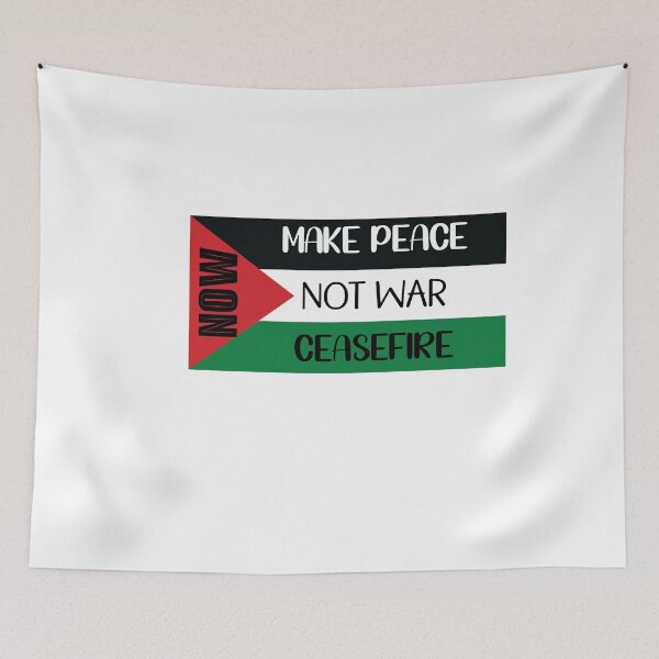 Item preview, Ceasefire NOW MAKE PEACE  designed and sold by CrissBOOM.