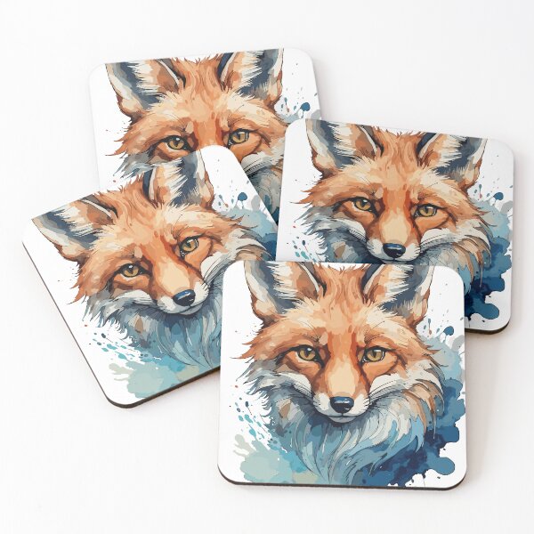 Item preview, Painted Colorfull Fox designed and sold by firecard.